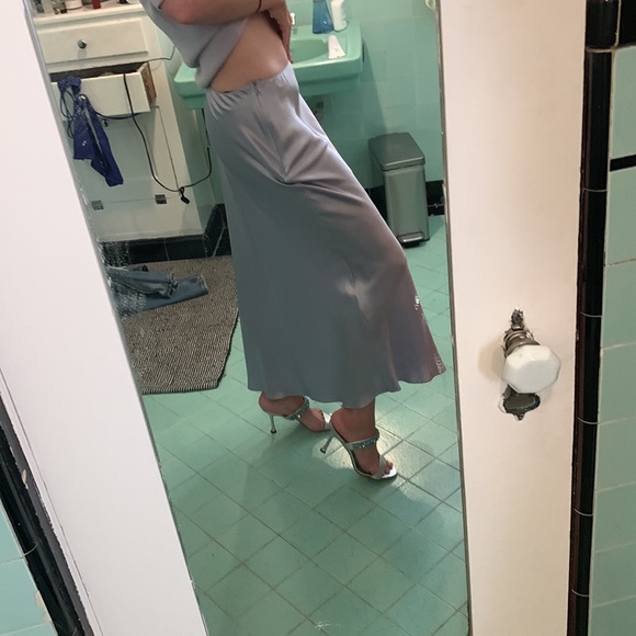 Sablyn Lilac Satin Miranda Skirt + Sweater Set - Picture 4 of 14